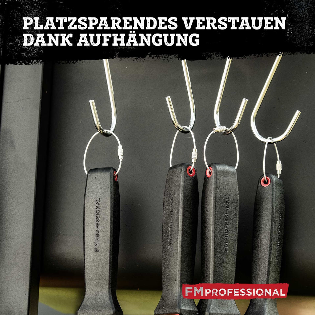 Montert stekespade med spalter 29x9 cm rustfritt stål på kjøkkenet