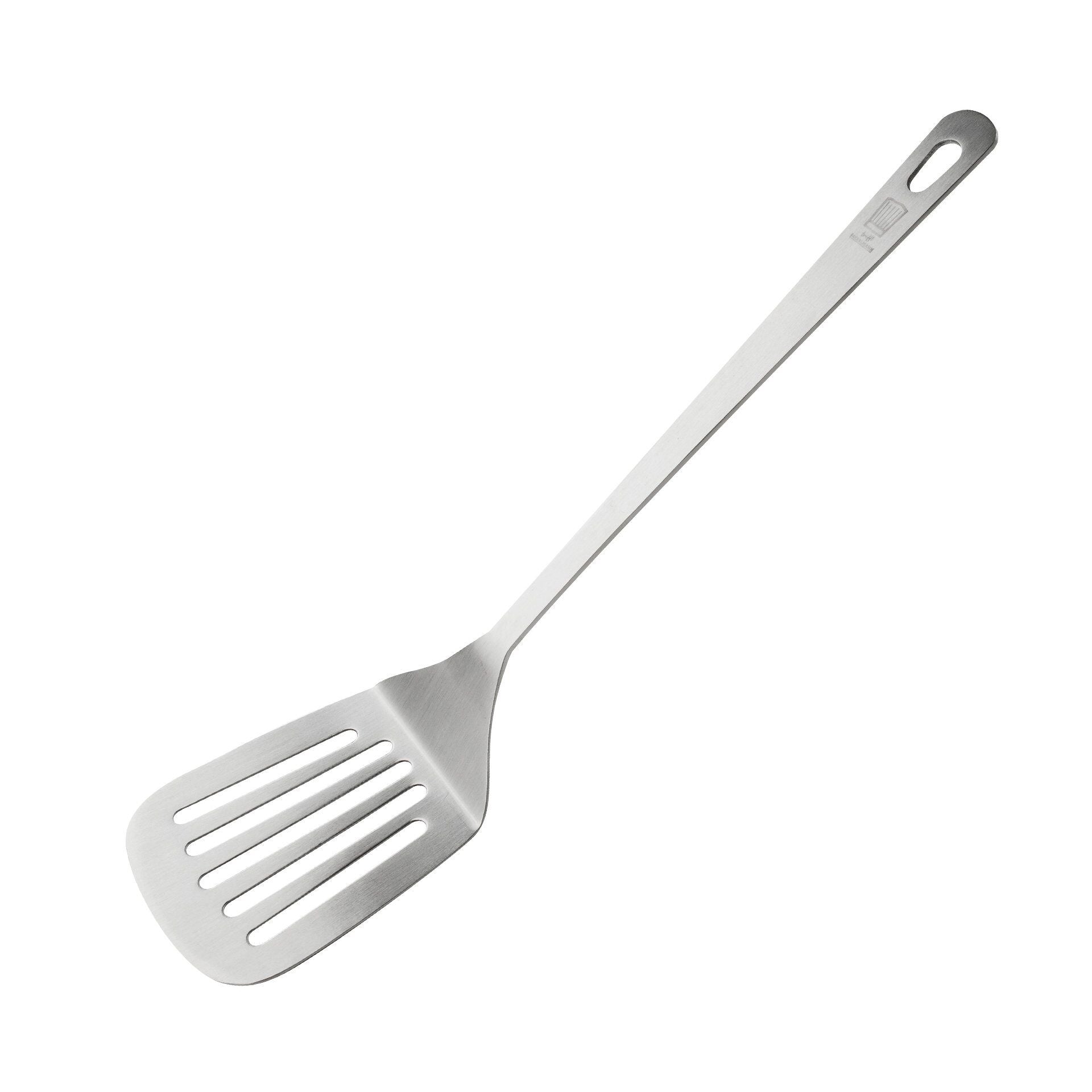 Stekespade rustfritt stål 32 cm med spalter forfra