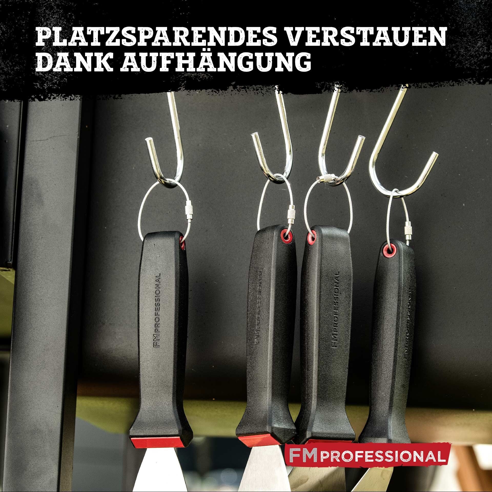 Stekespade vinklet 24x7 cm rustfritt stål - FMprofessional metalloppheng