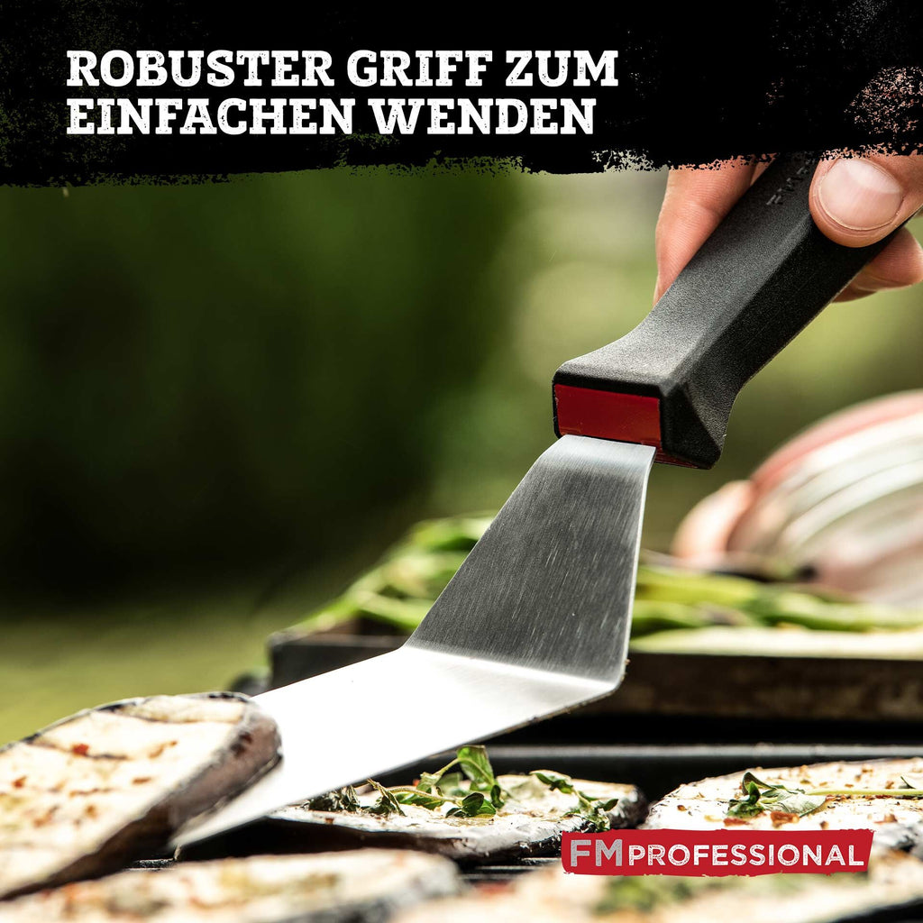 Stekespade vinklet 24x7 cm rustfritt stål - FMprofessional i bruk