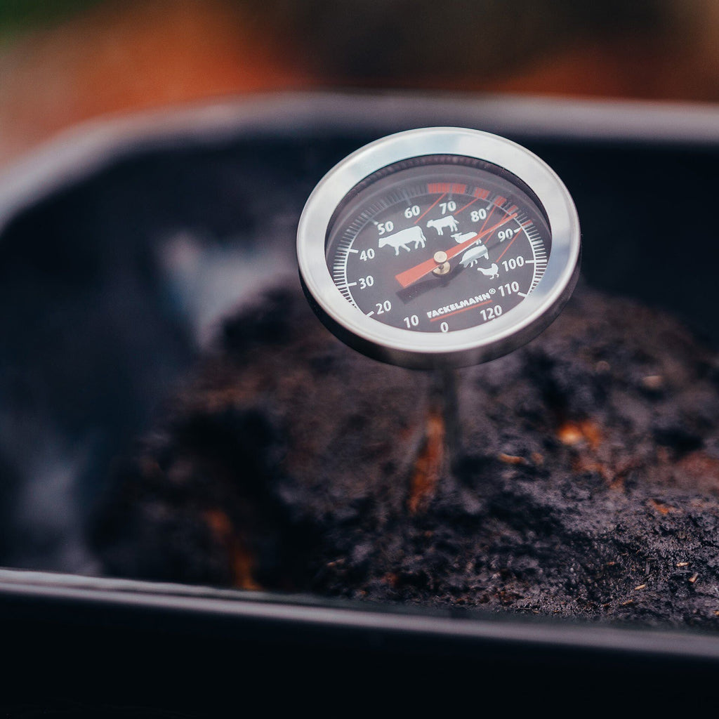 Steketermometer rustfritt stål Ø6 cm - FMprofessional bakside