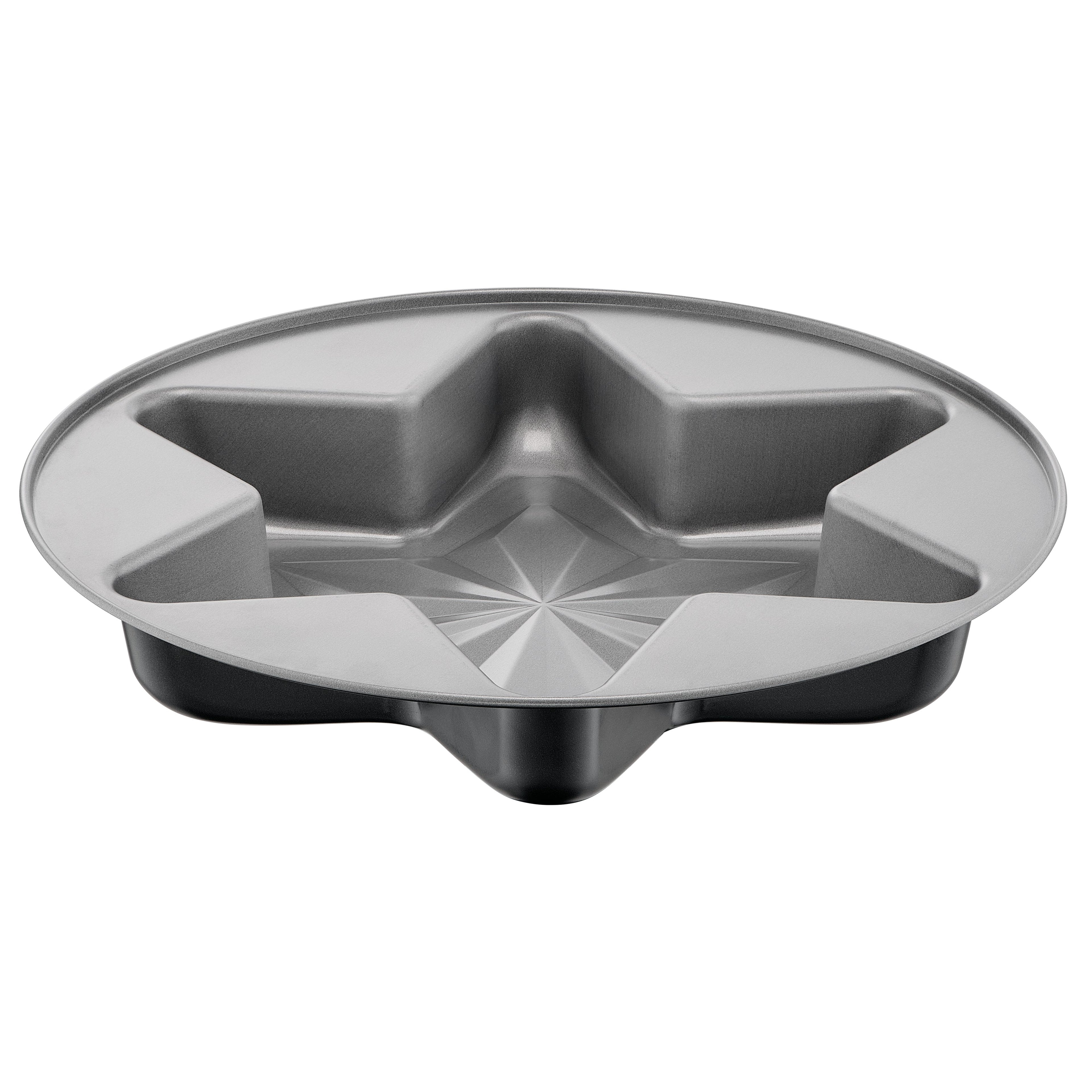 Stjerneform bakeform 28 cm non-stick med griperand forfra