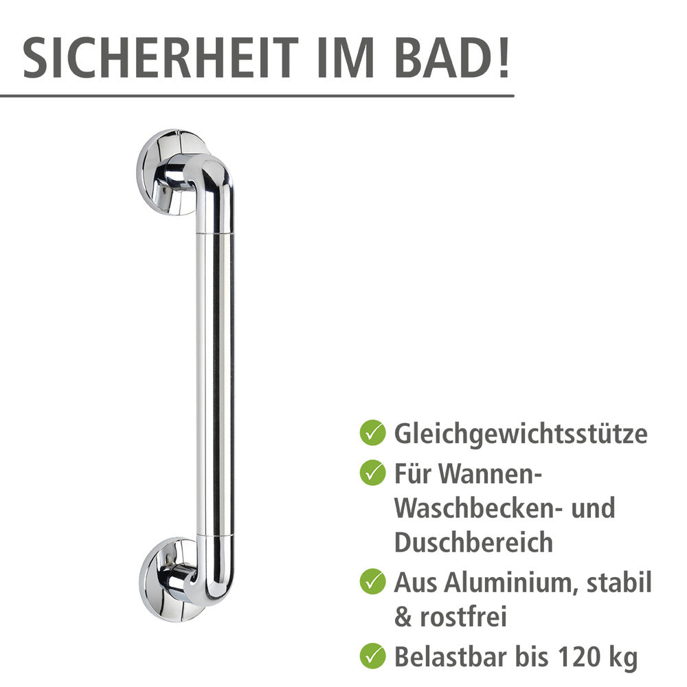 Støttehåndtak bad aluminium krom 43 cm Secura - WENKO bakside