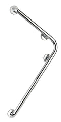 Støttehåndtak bad Secura 78 x 55,5 cm krom aluminium forfra
