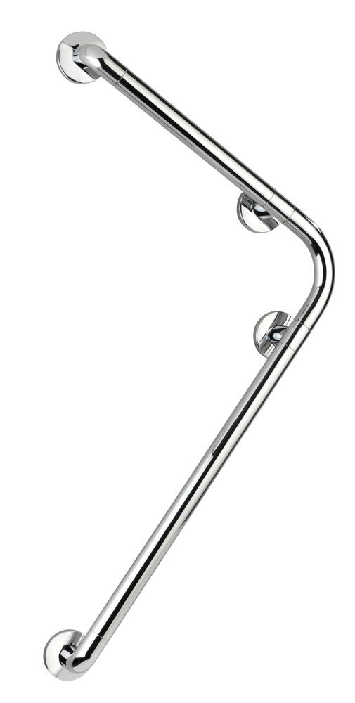 Støttehåndtak bad Secura 78 x 55,5 cm krom aluminium forfra