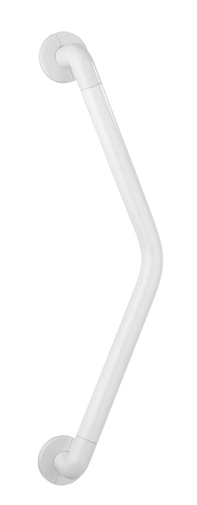 Støttehåndtak bad Secura 37 x 37 cm hvit aluminium forfra