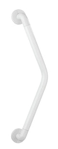 Støttehåndtak bad Secura 37 x 37 cm hvit aluminium forfra