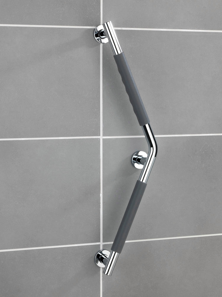 Støttehåndtak rustfritt stål 37 x 37 cm belastbar 120 kg bakside