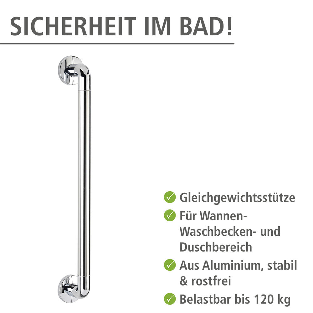 Støttehåndtak bad aluminium krom 64,5 cm Secura bakside