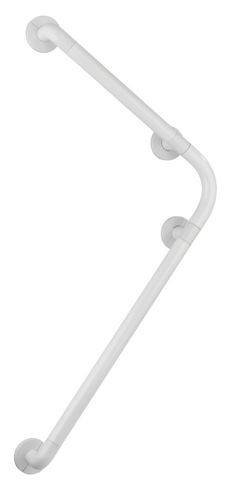 Støttehåndtak bad Secura 78 x 55,5 cm hvit aluminium forfra