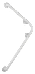 Støttehåndtak bad Secura 78 x 55,5 cm hvit aluminium forfra