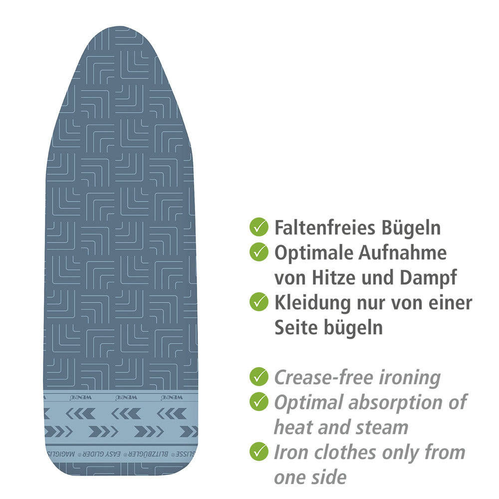 Strykebretttrekk Air Comfort med hurtigstryksone 140 x 48 cm bomull pakking