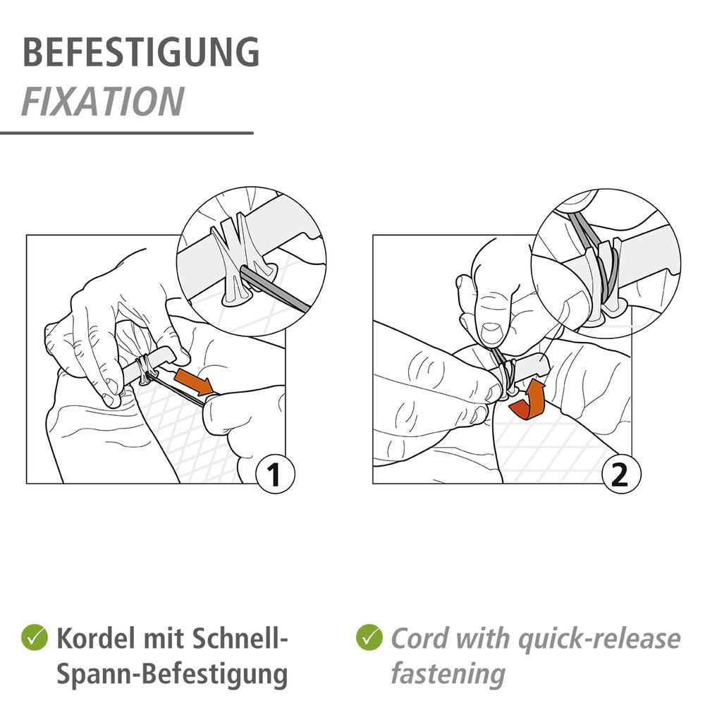 Strykebretttrekk aluminium M/L bomull 128×44 cm - WENKO foldet