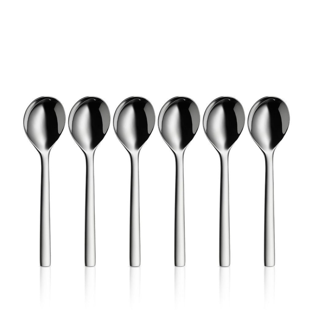 Suppeskje sett 6-delt Nuova polert 17 cm - WMF forfra