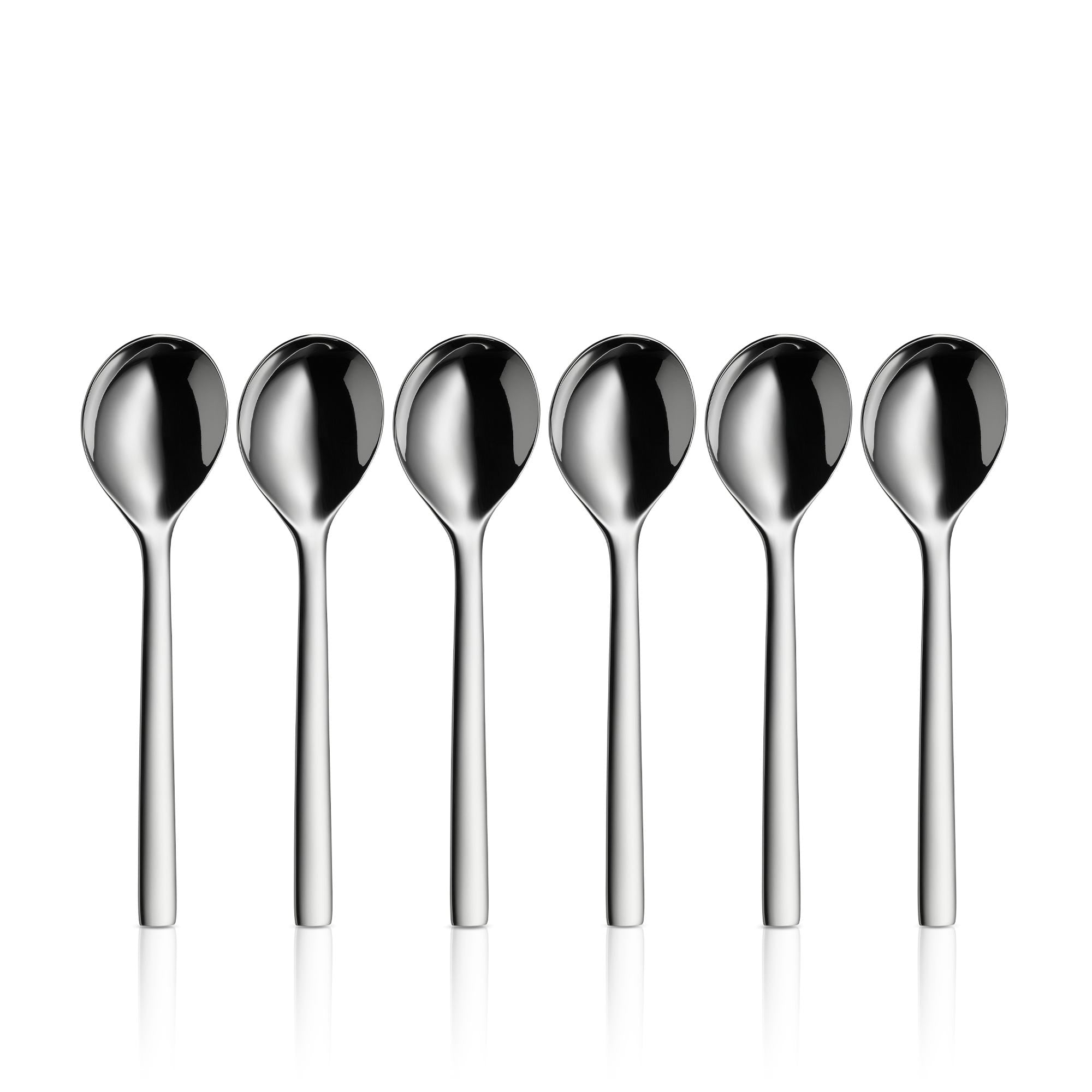 Suppeskje sett 6-delt Nuova polert 17 cm - WMF forfra