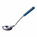Suppøse rustfritt stål 32,5 cm blå forfra