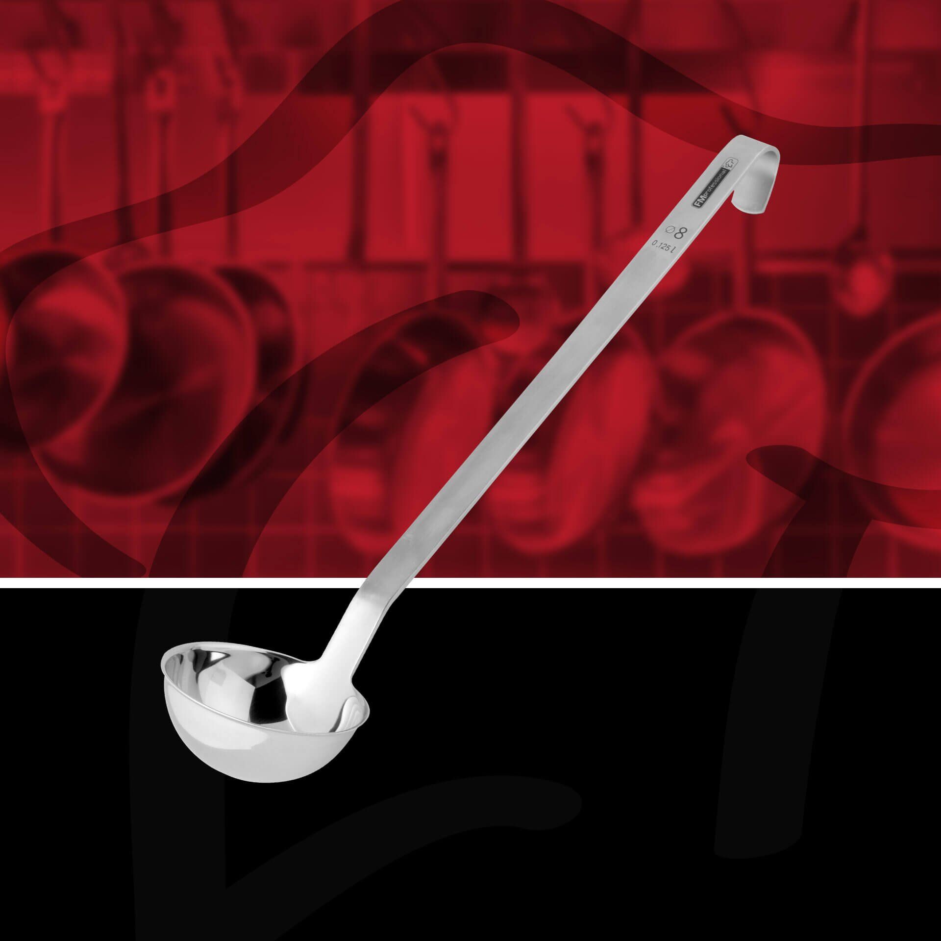 Suppøse rustfritt stål 39 cm 120 ml detalj