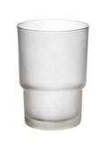 Tannbørstebeger frostet glass for veggserier - Wenko forfra