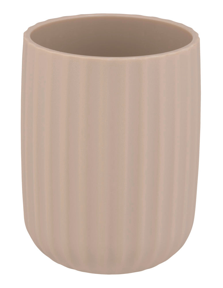 Tannbørsteholder Agropoli beige plast - Wenko forfra