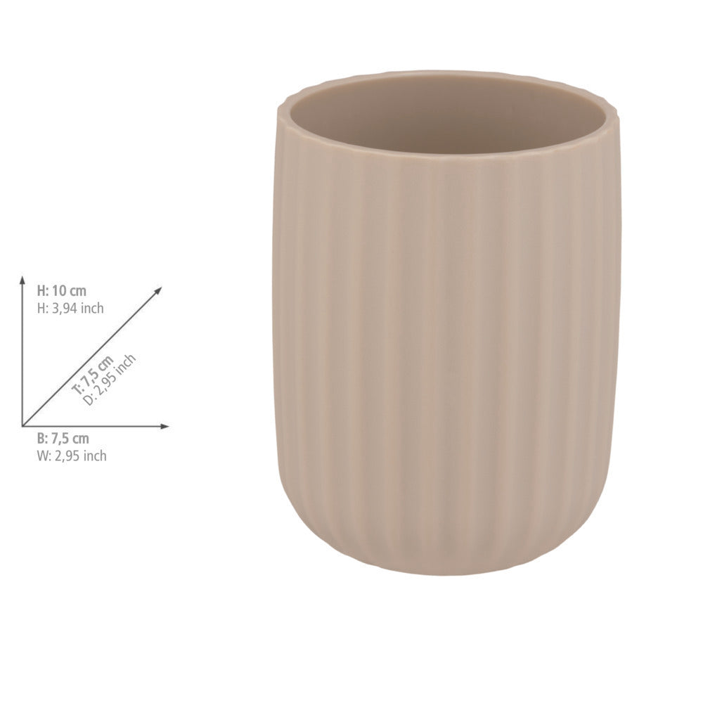Tannbørsteholder Agropoli beige plast - Wenko oversikt