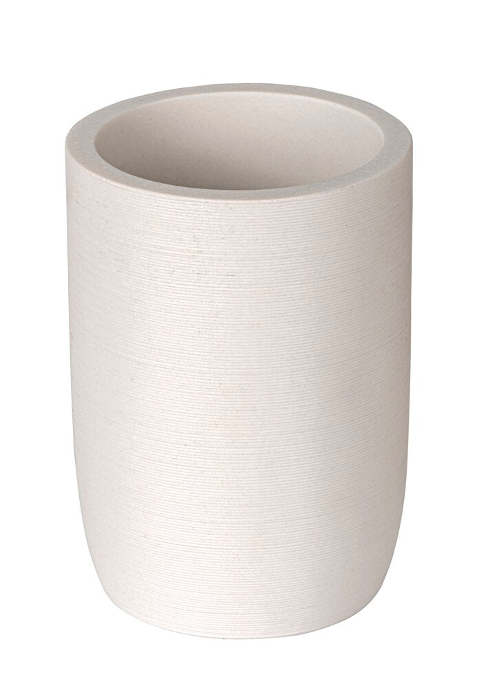 Tannbørsteholder Altavalle hvit polyresin sideprofil