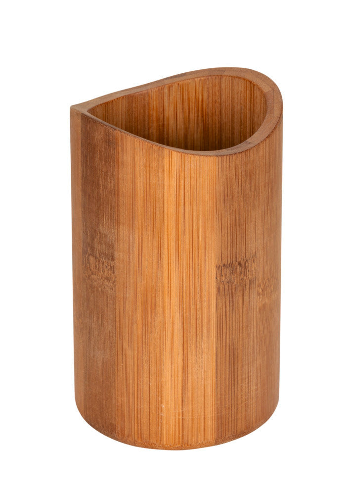 Tannbørsteholder bambus natur Ø8x11,5 cm Bedollo - WENKO nærbilde av bambusmateriale