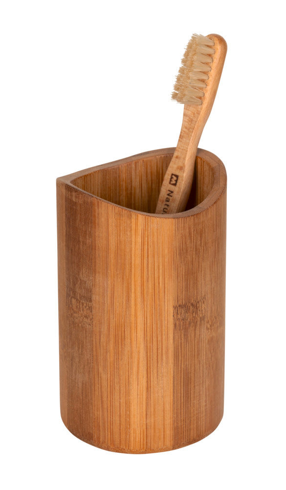 Tannbørsteholder bambus natur Ø8x11,5 cm Bedollo - WENKO oversikt