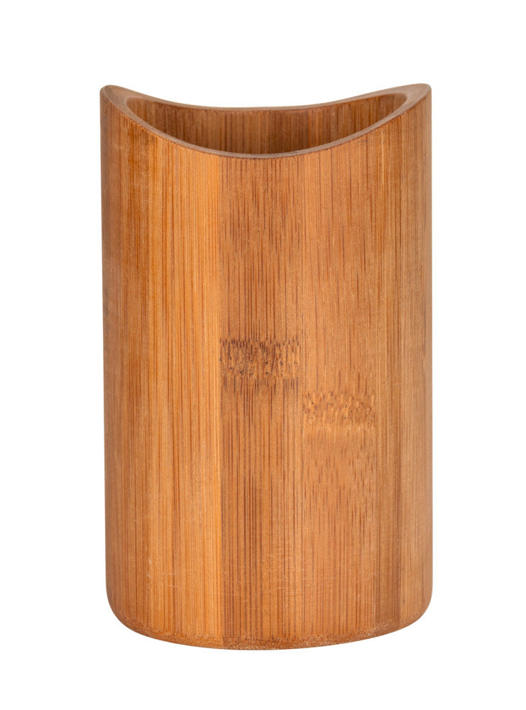 Tannbørsteholder bambus natur Ø8x11,5 cm Bedollo - WENKO sideprofil