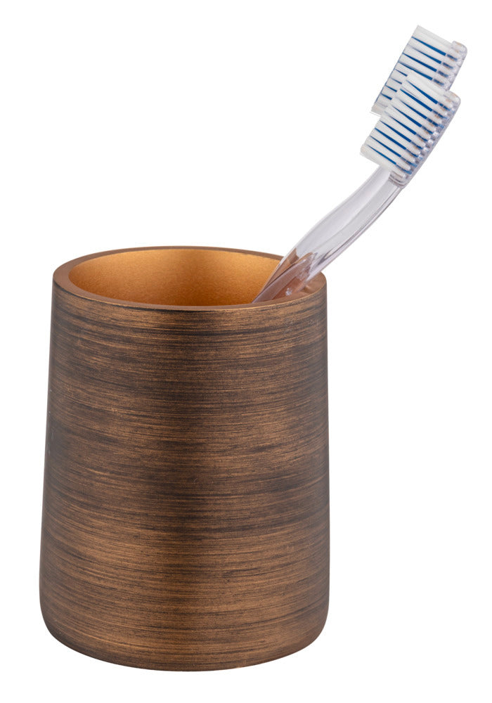 Tannbørsteholder Palena bronse polyresin bakside