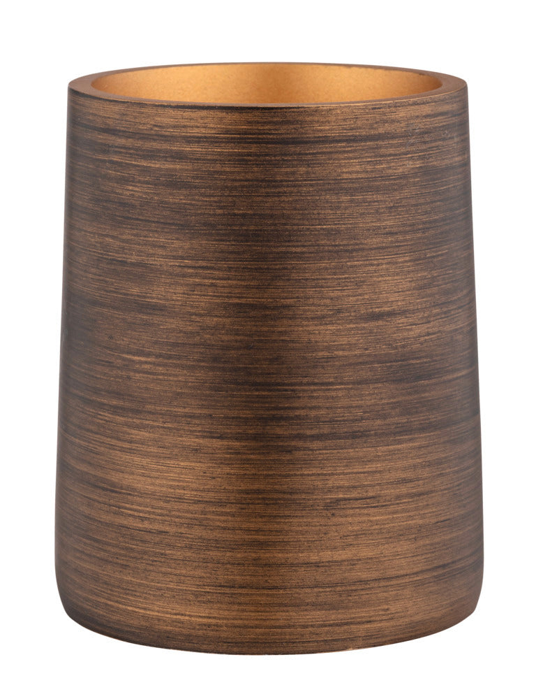 Detalj av tannbørsteholder Palena bronse polyresin