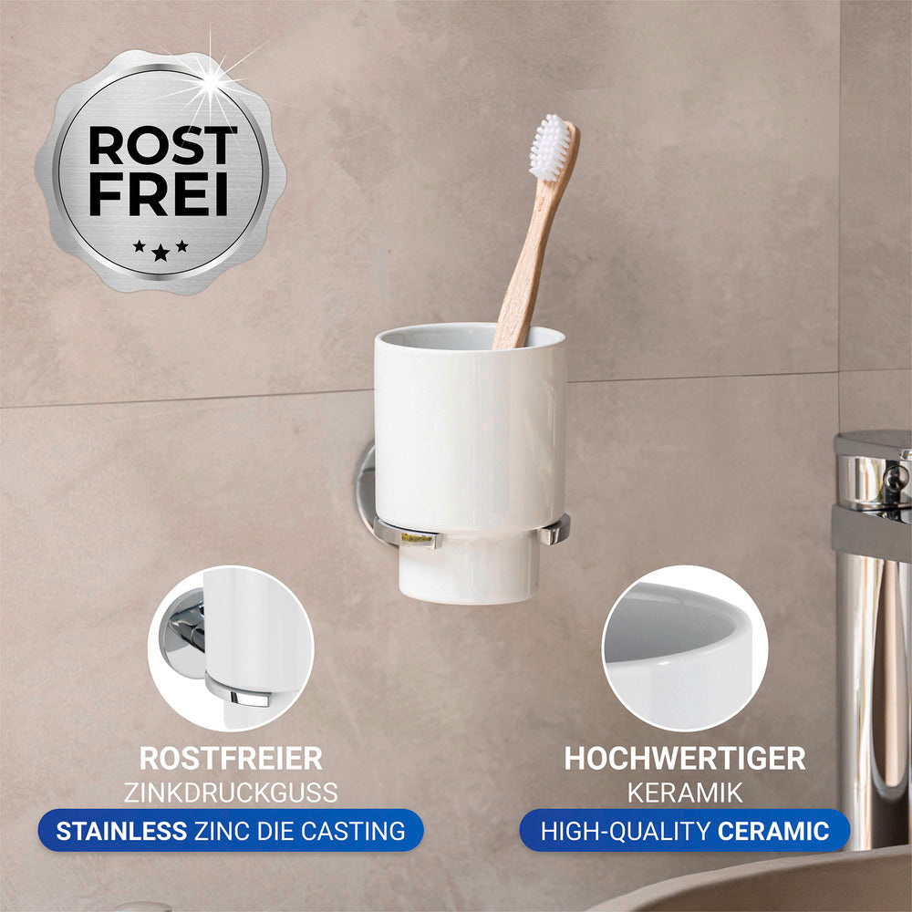 Detalj av Tannbørsteholder UV-Loc® Isera rustfritt stål