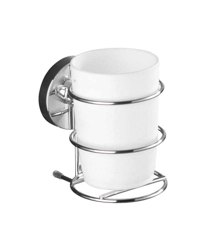 Tannbørsteholder vegg 2-delt sett Milazzo Vacuum-Loc bakside