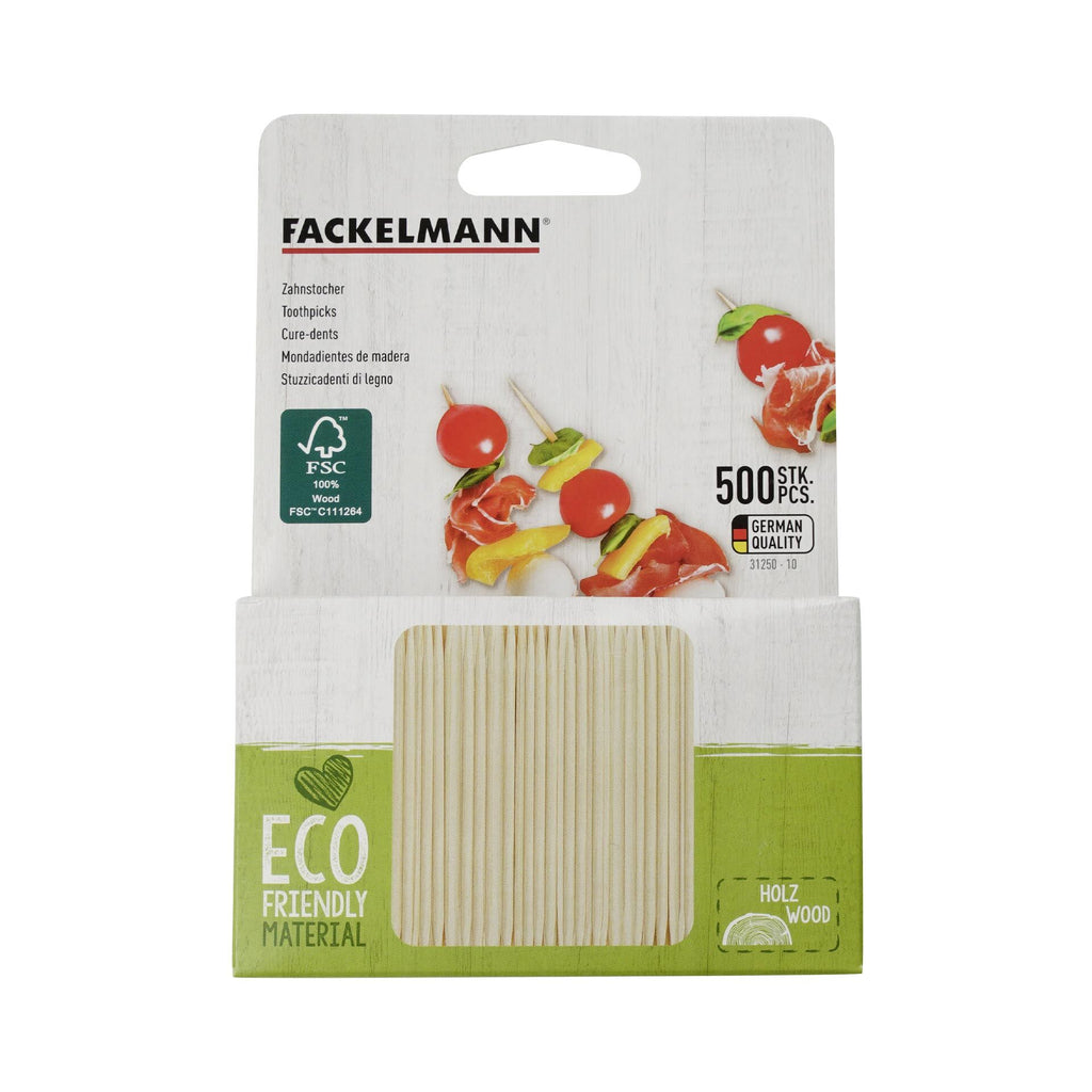 Detalj av tannpirkere bjørk FSC-sertifisert 500 stk 6,8 cm