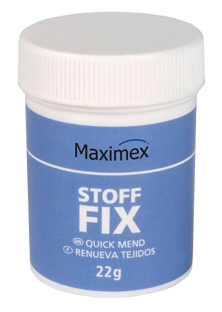 Tekstilfikspulver 22 g vask- og rengjøringsbestandig - Maximex forside