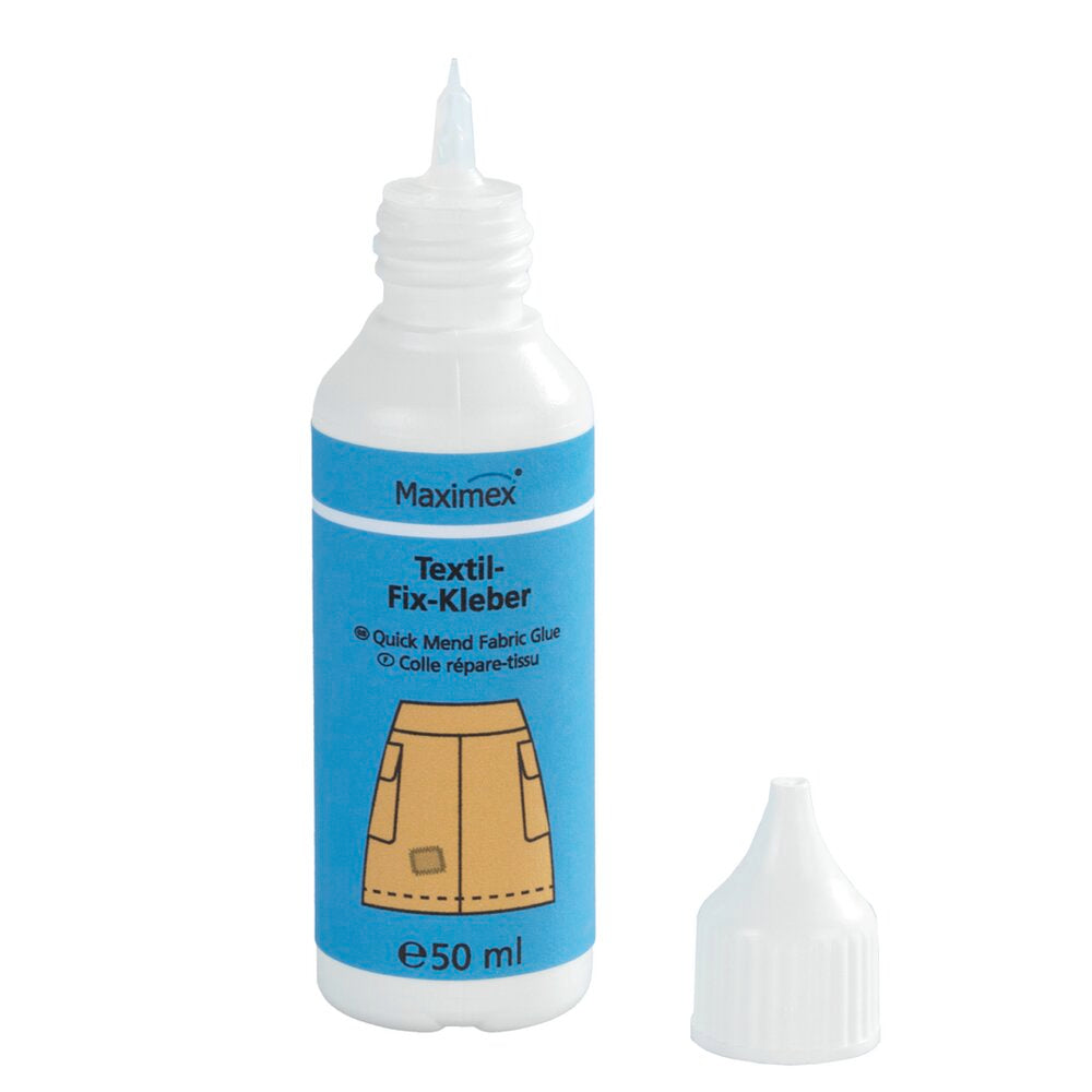 Detalj av Tekstillim 2-delt sett 2 x 50 ml for alle tekstiler Maximex