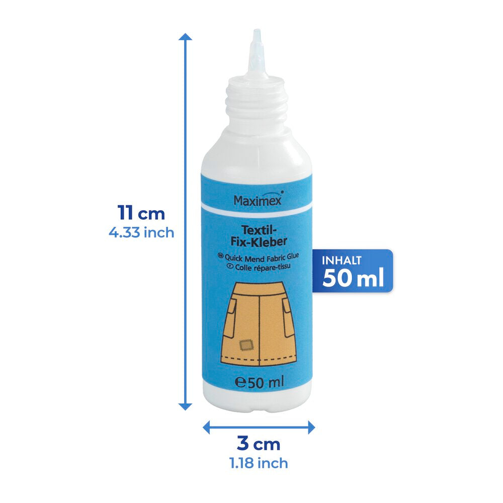 Tekstillim 2-delt sett 2 x 50 ml for alle tekstiler Maximex påført tekstil