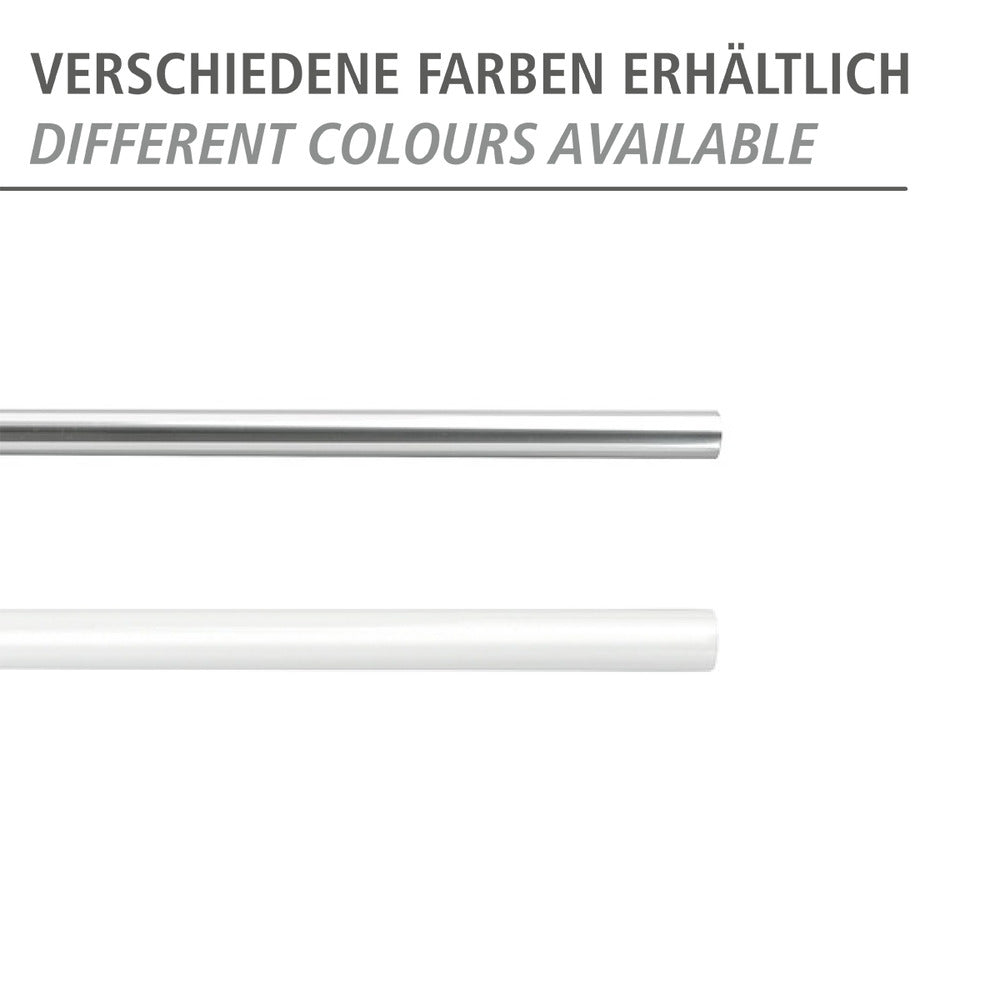 Teleskop dusjstang hvit 110-185 cm aluminium Wenko i baderom