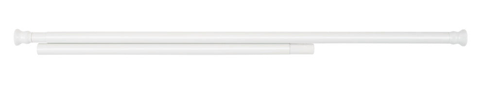 Teleskop dusjstang hvit 110-245 cm Ø 2,8 cm aluminium bakside