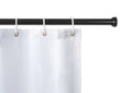 Teleskop-dusjstang svart 70-115 cm aluminium forfra