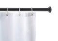Teleskopisk dusjforhangstang 110-185 cm svart aluminium - Wenko forfra