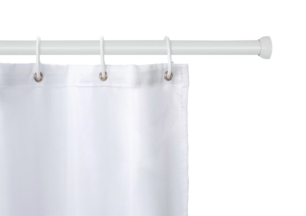 Teleskopisk dusjstang hvit 70-115 cm aluminium - WENKO forfra