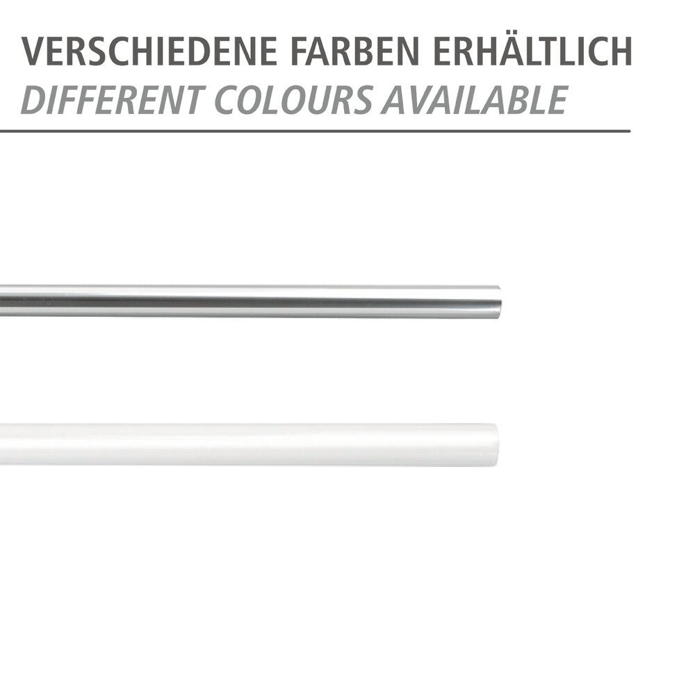 Teleskopisk dusjstang hvit 70-115 cm aluminium - WENKO i profil