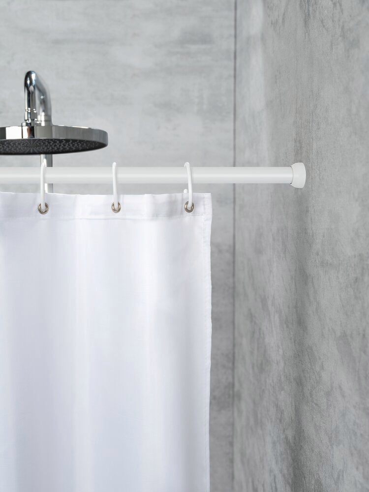 Stangen til teleskopisk dusjstang hvit 70-115 cm aluminium - WENKO i hvit farge