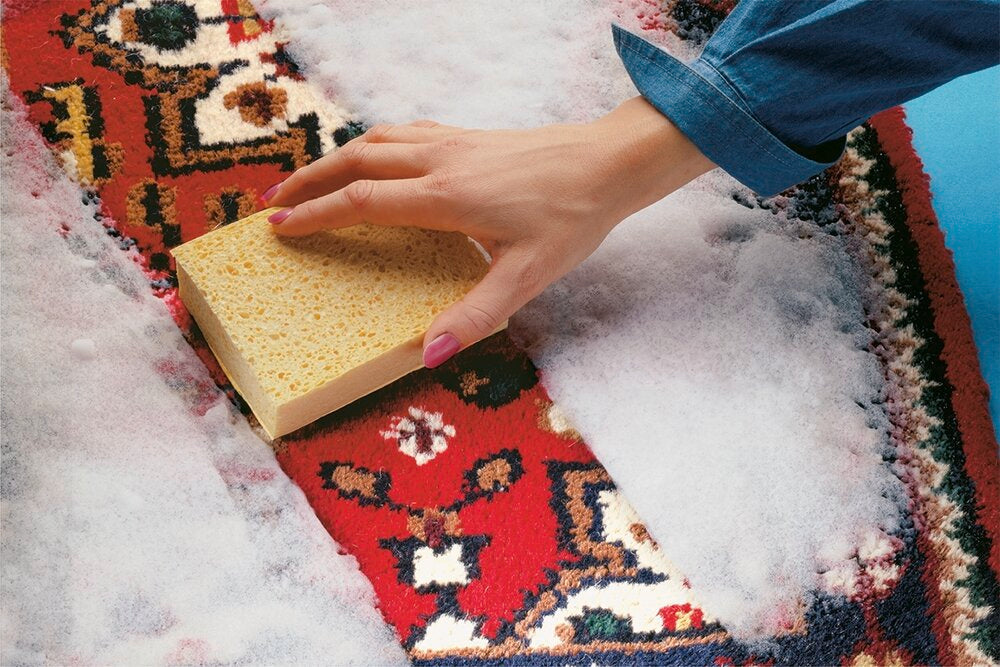 Tepperens spesialrengjøring 500 ml miljøvennlig Maximex brukt på teppe