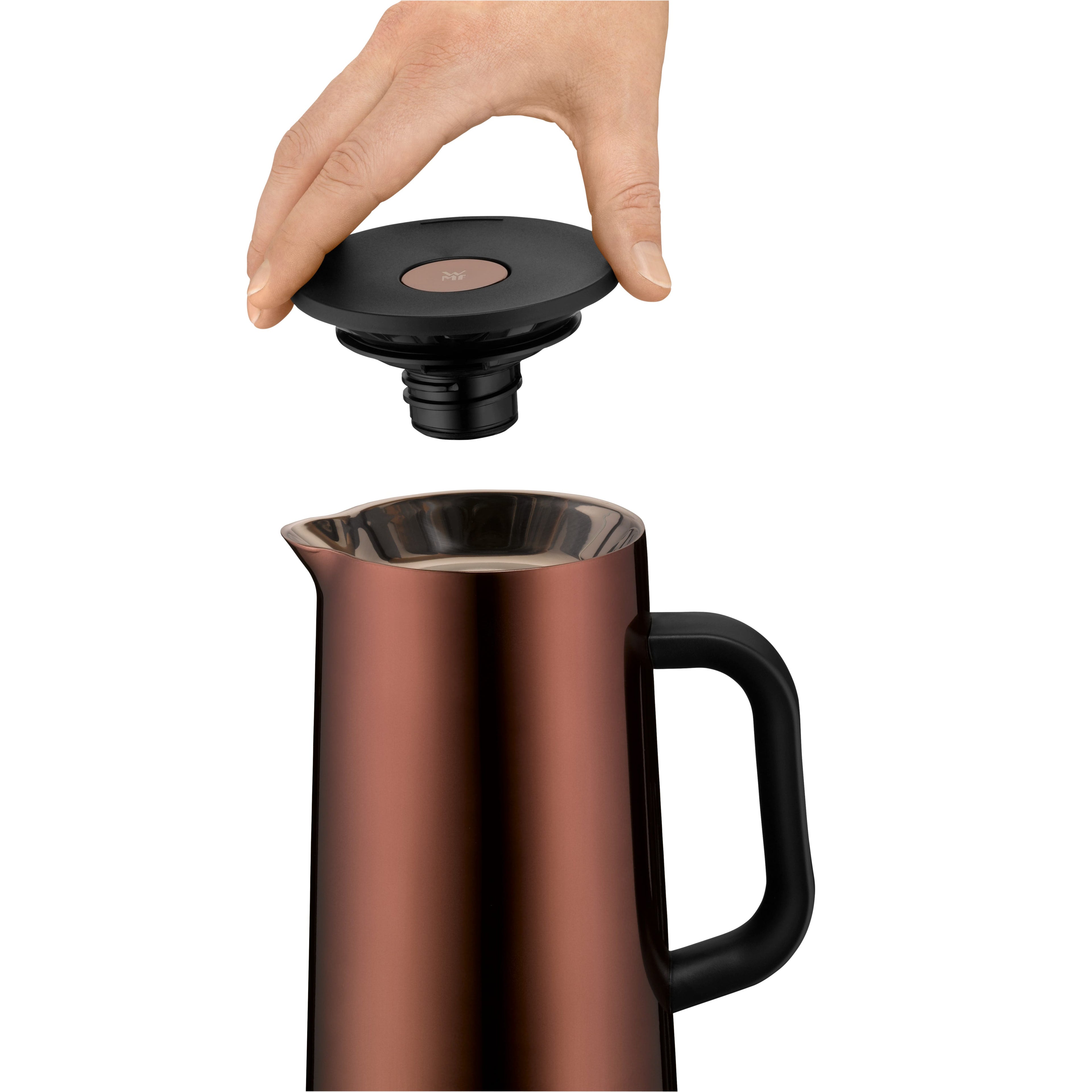 Termokanne Impulse kaffe 1,0 L kobber rustfritt stål med åpent lokk