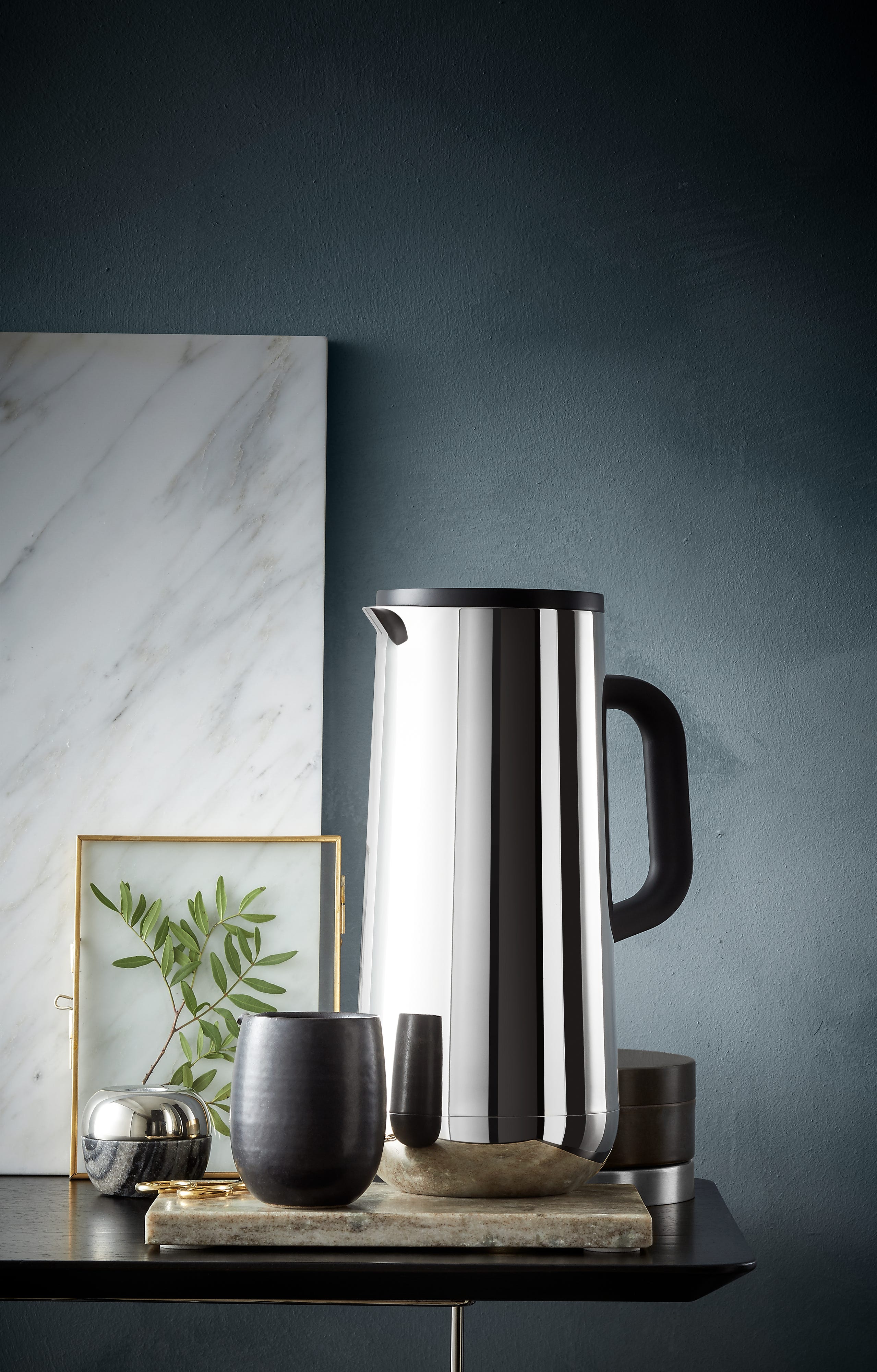 Termokanne Impulse kaffe 1,0 L rustfritt stål med åpent lokk