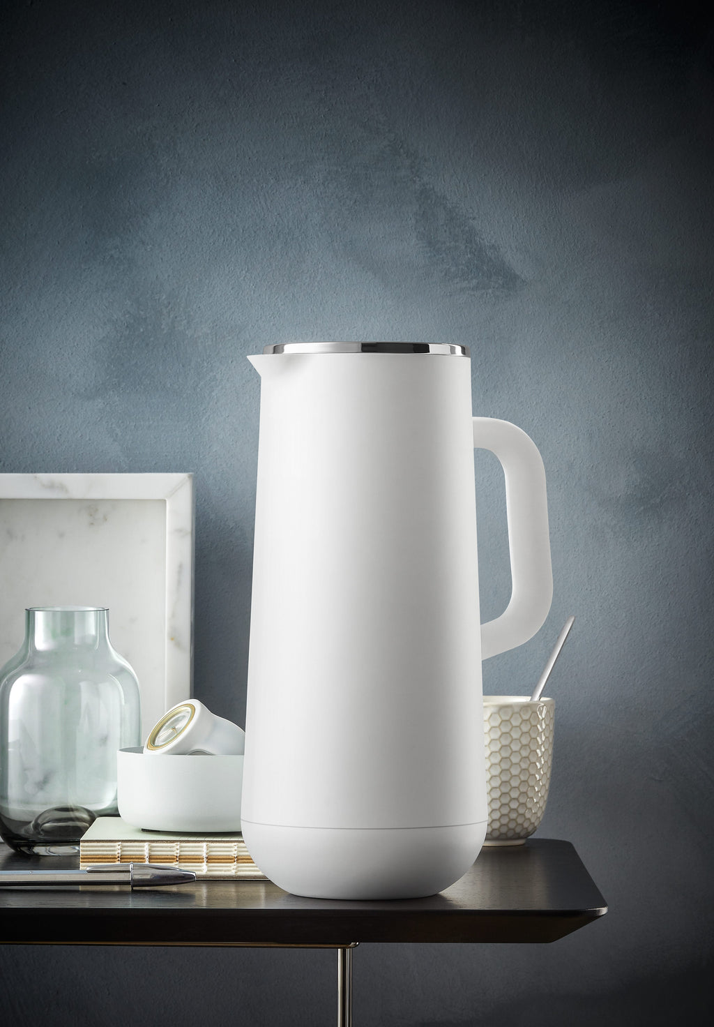 Termokanne Impulse kaffe 1,0 L hvit oversikt