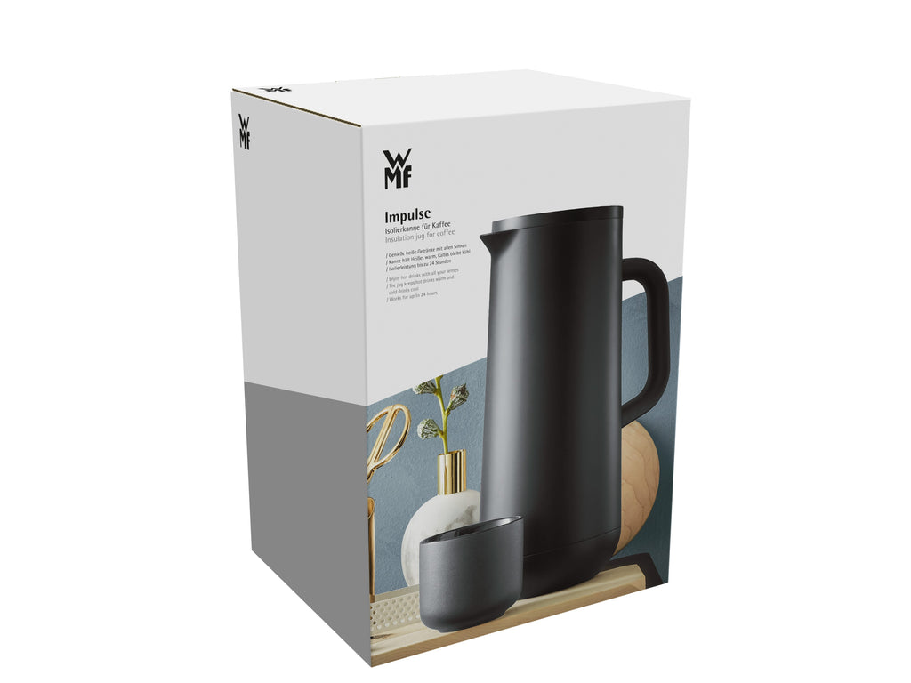 Termokanne Impulse kaffe 1,0 L svart sideprofil