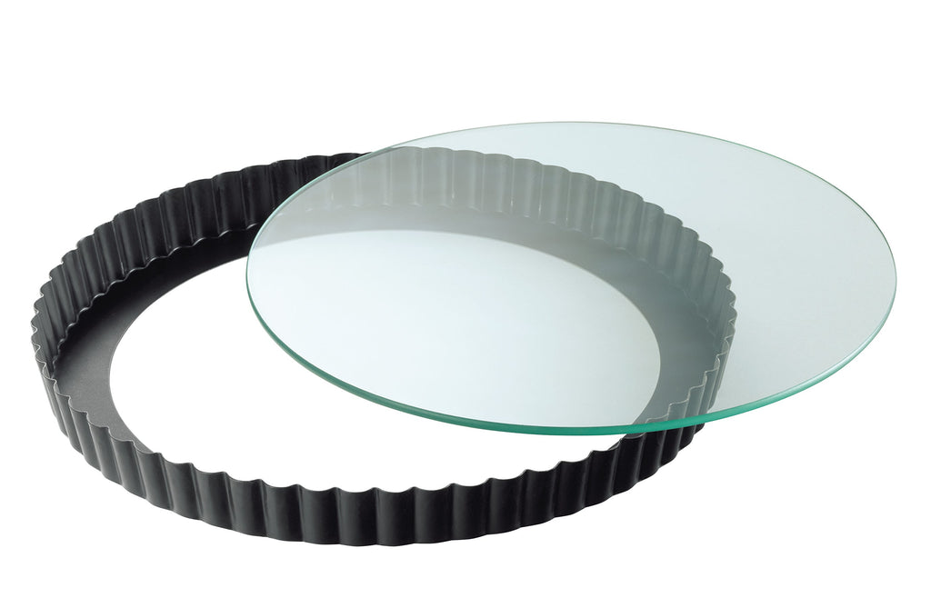 Terte- og quicheform 28 cm med glasbunn non-stick - Kaiser forside