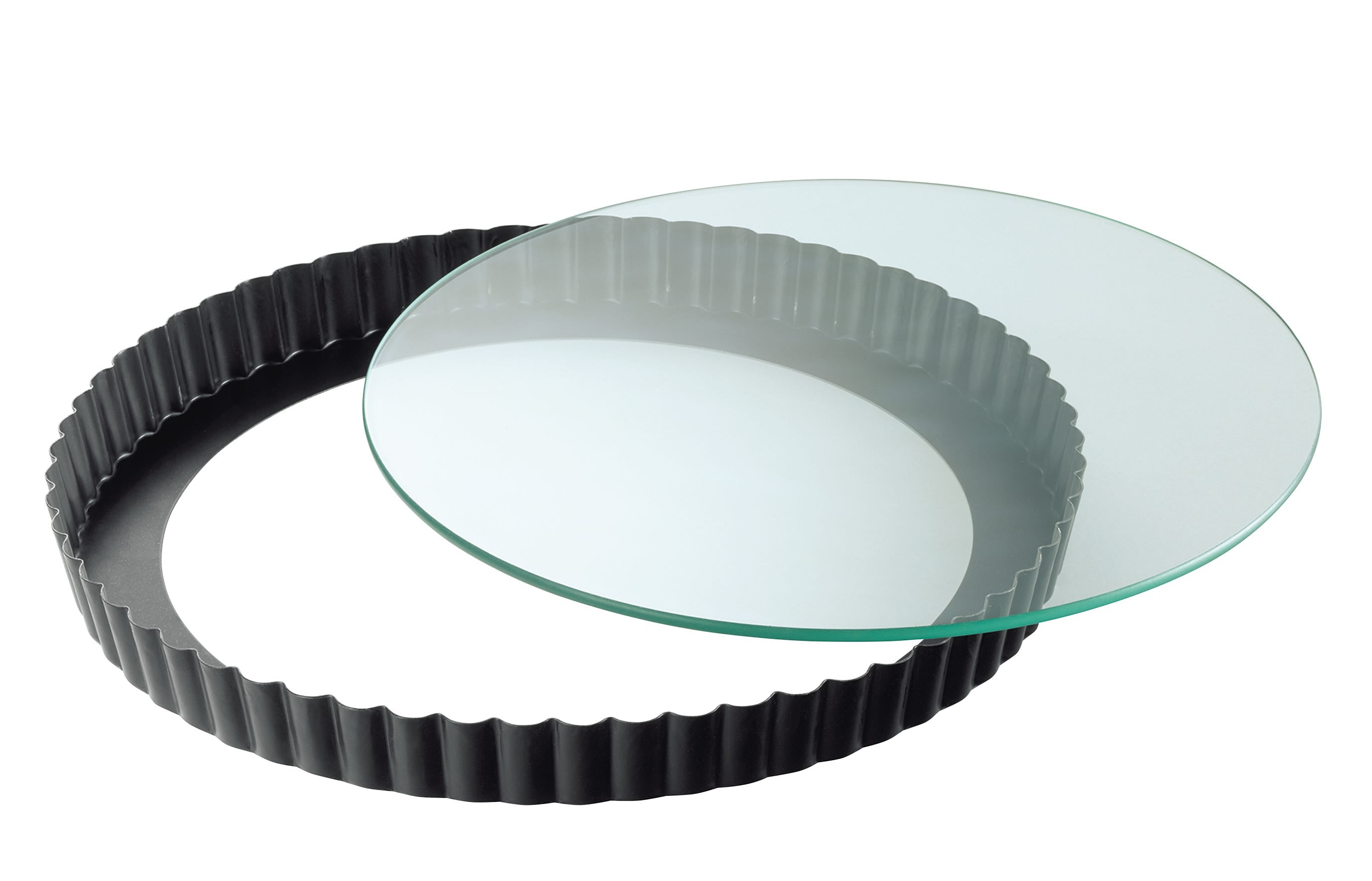 Terte- og quicheform 28 cm med glasbunn non-stick - Kaiser forside